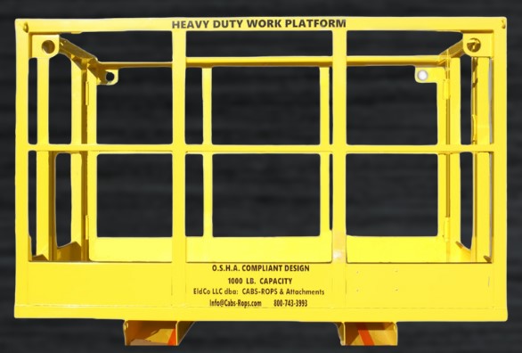 heavy duty work platforms manufactured at cabs rops attachments