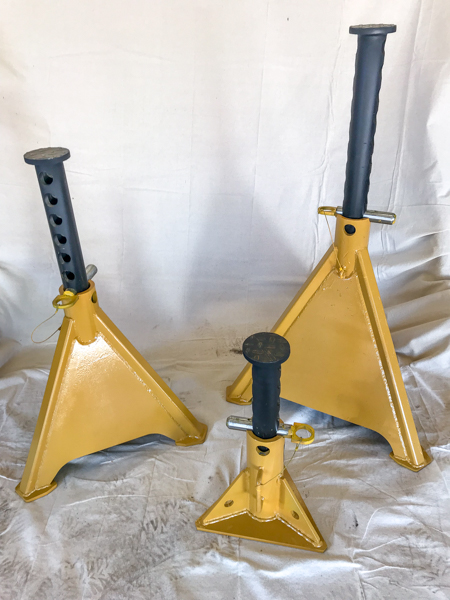 Adjustable 25 ton jack stand made by Cabs Rops & Attachments Adjustable 25 ton jack stand made by Cabs Rops & Attachments