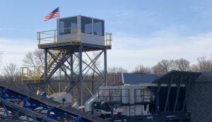Cabs Rops Attachments Cab on Aggregate site
